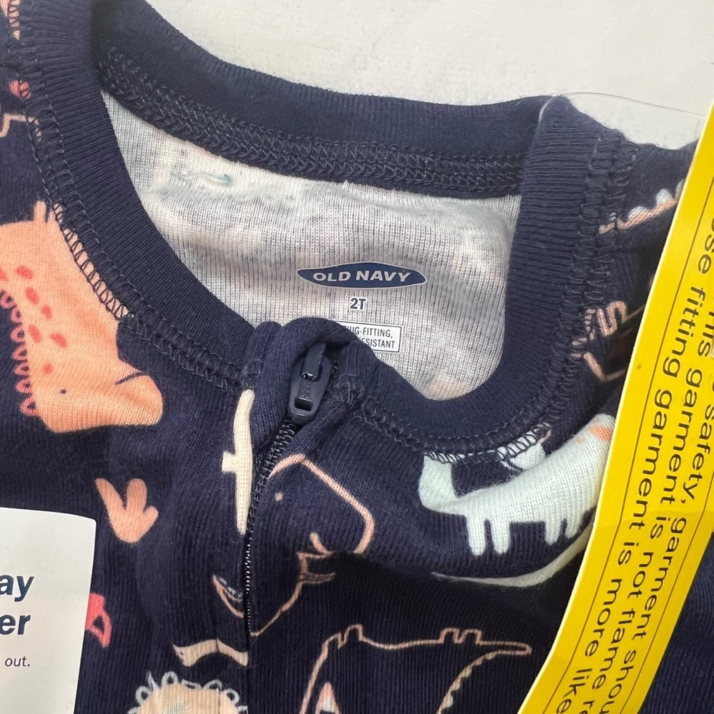 Old Navy Toddler Zip Pajamas - Picture 3 of 3